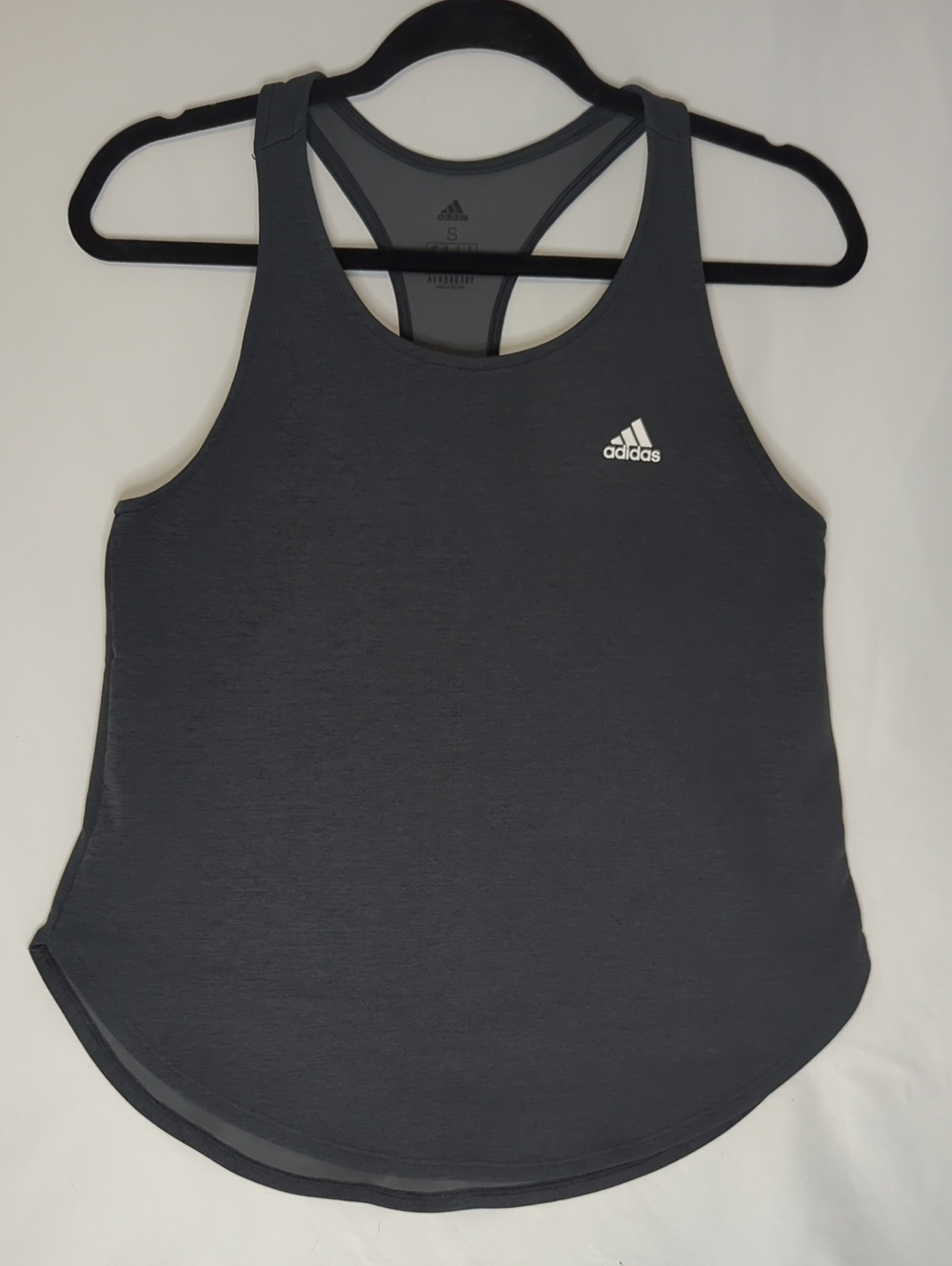 Adidas Dark Gray Racerback Performance Tank